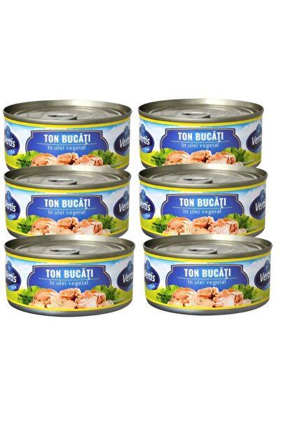 Vertis Pachet 6 xVertis-Ton bucati in ulei vegetal 160g