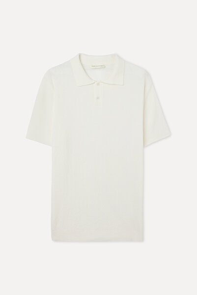 Mudo سترة تريكو بأكمام قصيرة وياقة بولو