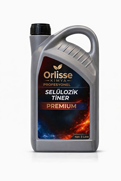 Orlisse Selüloz Tiner 3000 ml/Ekstra Güçlü Formül