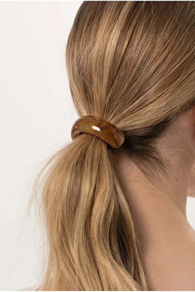 Katia&Bony Smeđa ovalna koštana dodatna gumena kopča