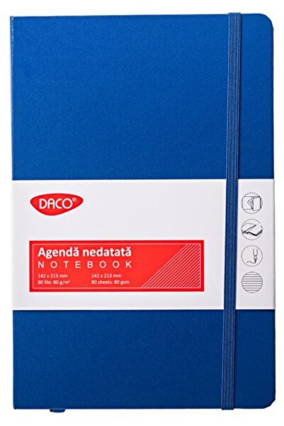 Daco Agenda A5 nedatata, 142X213mm, 80 file DACO, AN527