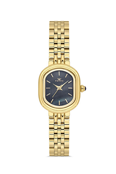 FERRO ساعة يد نسائية صفراء FL88743A-B2 3 ATM مقاومة للماء مع ضمان لمدة عامين ...
