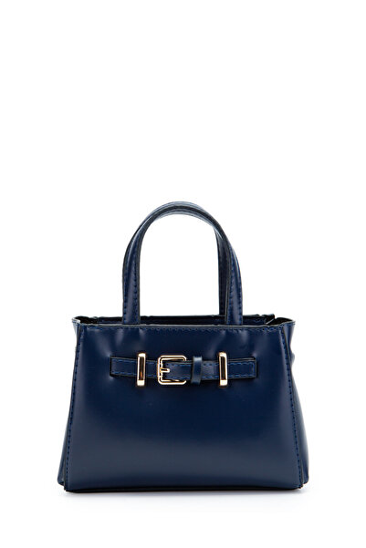 minebag Belt Detail Mini Nadia Women's Crossbody Bag Navy Blue