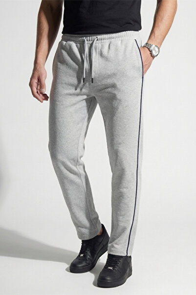 Veleno Men's Gray Baggy Sweatpants with Elastic Waistband