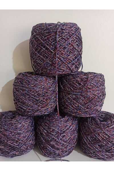 İPEK YÜN İPLİK DÜNYASI Νήμα πλεξίματος μακραμέ Βαμβάκι, Πολυεστέρας (Μωβ, Κόκ...