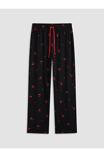 LC Waikiki New season black cherry printed women's pajama bottoms from gulis ...