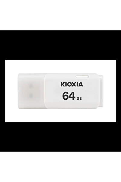 Kioxia قرص فلاش يو إس بي 2.0 ترانسميموري سعة 64 جيجابايت (أبيض) طراز U202w
