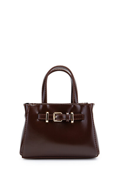 minebag Belt Detail Mini Nadia Women Crossbody Bag Brown