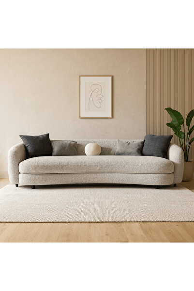 Roots Furniture أريكة جيمي جراي بوكليه لأربعة أشخاص (264 سم)