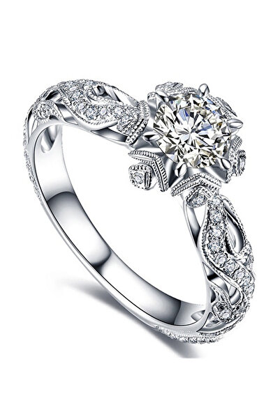 FridayIn Wedding Engagement Rings Elegant style Solid color Jewelry