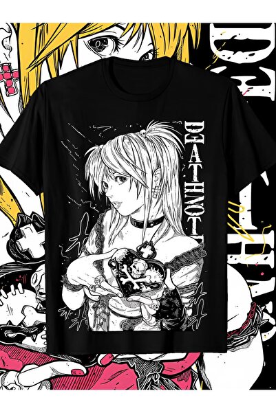 Toum Tricou oversize unisex cu imprimeu Anime Death Note