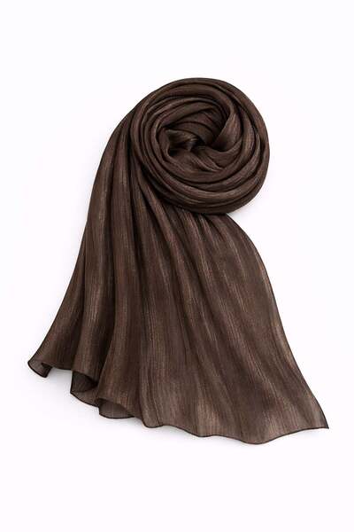 Olcay Вечірня шаль Yoryo з шовку, колір КАВА 103