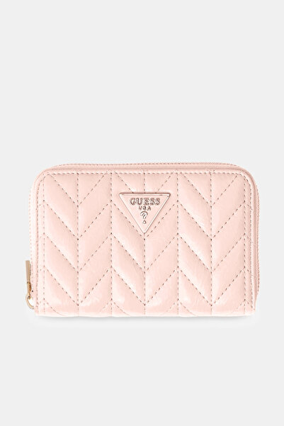 Guess Cheryl Medium Size Zippered Women's Pink Wallet Swtq9720140-Ltr
