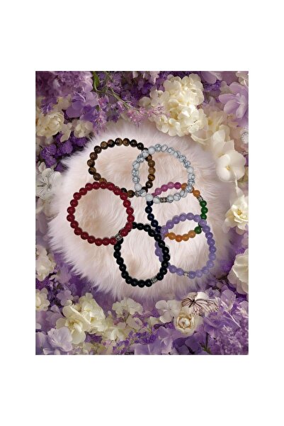 BEST PARTİ Best 6-Piece Original Natural Stone Bracelet Set-1