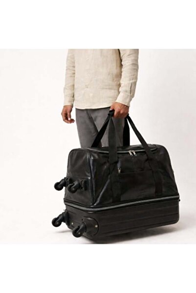 Akyat حقيبة سفر بعجلات |   الألياف والجلد