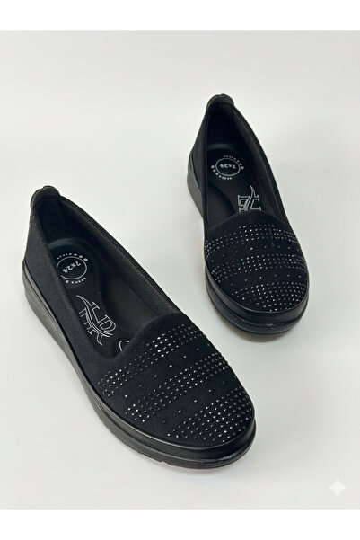 SPOKEN Ayakkabı & Kemer Γυναικεία Ολόκληρα Ορθοπεδικά Μαύρα Άνετα Ελαφριά Παπ...