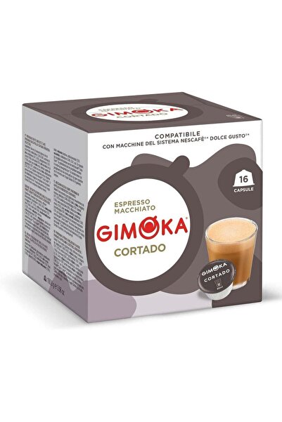 Gimoka Cortado Espresso Macchiato Coffee Capsules 16 Pods