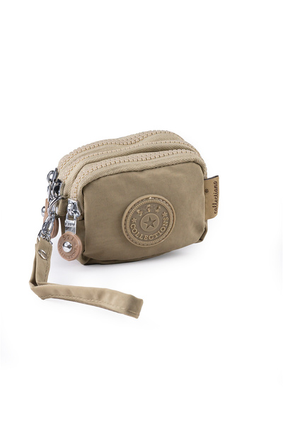 İMAKS Geantă de machiaj din țesătură Krinkıl/Klinkır, dimensiune mini, cu 3 f...