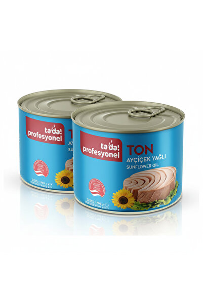 Tada Profesyonel Ayçiçek Yağlı Ton Balığı 1705 g x 2’li Paket – Büyük Boy Ten...