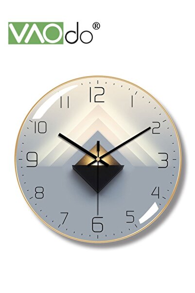 VAODO 12 Inch Wall Clock Silent Quartz Clock Tempered Anti-Fog Glass Accurate...