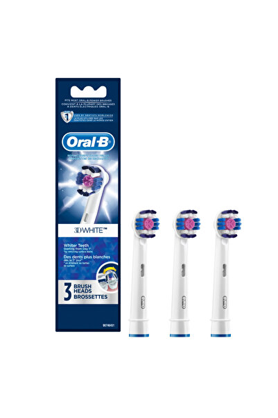Oral7 Oral B Genuine 3D White Electric Toothbrush Replacement Brush Heads Ref...