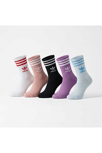 NoNameStore7 ADIDAS - Μακριές κάλτσες, συσκευασία 5 τεμαχίων, βαμβακερό μείγμ...