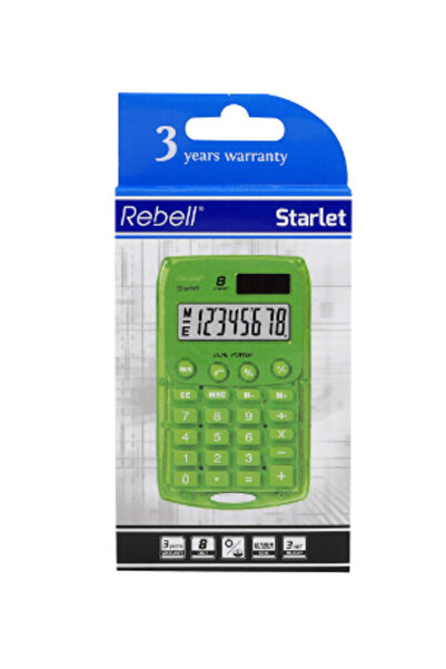 rebell STARLET POCKET CALCULATOR Green
