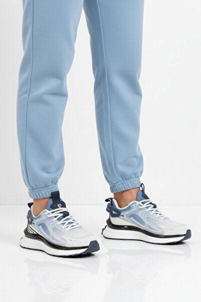 Pierre Cardin White Blue Mesh Lightweight Flexible Memory Sole Unisex Sports ...