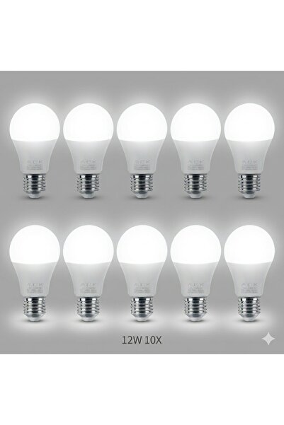 ACK 12W LED TASARUFLU AMPUL 6500K E27 10 ADET