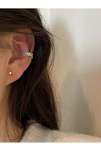 FridayIn Vintage Zircon Metal Ear Clip Earrings