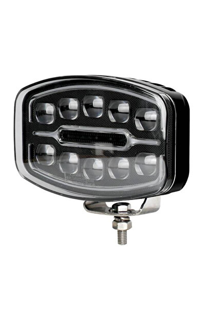 Ruan Proiector auto LED de 9 inch pentru utilaje off-road, camion, alb/galben...