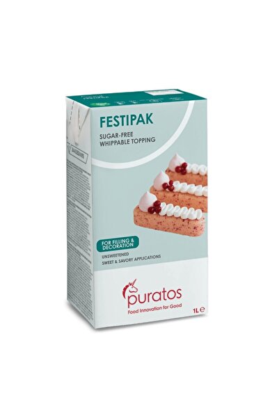 PURATOS Şekersiz Sıvı Krem Şanti 1 kg Bitkisel yağlı