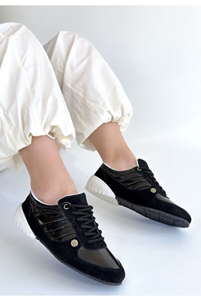 Zerenyus Jawen Premium Black Nubuck Sports Shoes