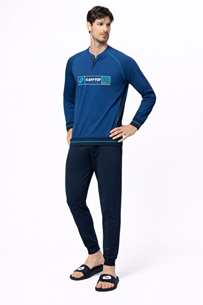 Lotto Pijama barbati LP1225C, set 2 piese, bumbac