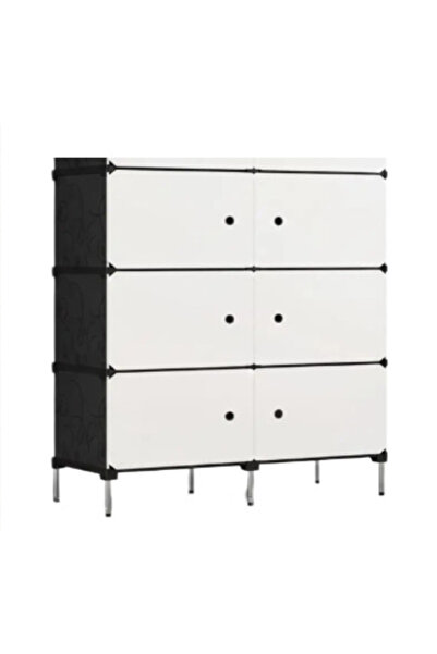 Amir Comodă modulară cu 6 sertare, 82 × 36 × 106 cm