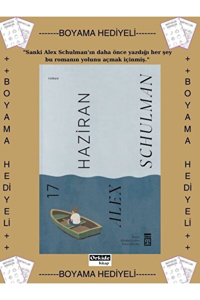 Timaş Yayınları Boyamalı- 17 Haziran , Alex Schulman Roman