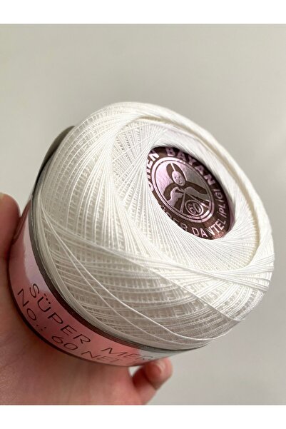 Petek Collection خيط دانتيل لامع من أورين رقم: 60 (100 جرام)