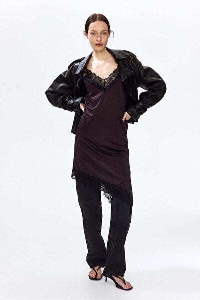 H&M Lace-trimmed strappy dress