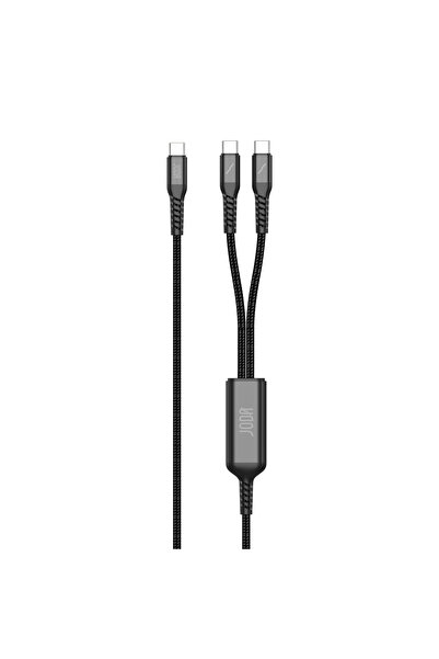 Joda كابل Duo III من USB-C إلى USB-C مزدوج بقوة 100 واط وطول 1.2 متر باللون ا...