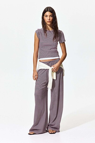 H&M Ribbed drawstring trousers