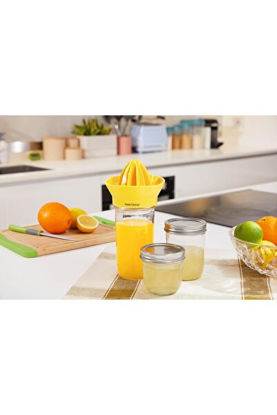 Fresh Choice Glass Citrus Juicer Jar Set 350 ml Manual Lemon Orange Juicer Ma...