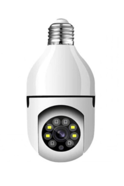 Tai Cameră de supraveghere WiFi panoramică 360, tip bec, cu viziune nocturnă ...