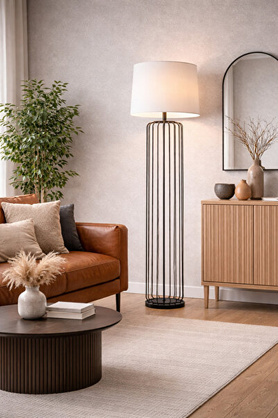 Crestj Modern Luxury Gold Finish Floor Lamp with Warm Lighting - Elevate Your...