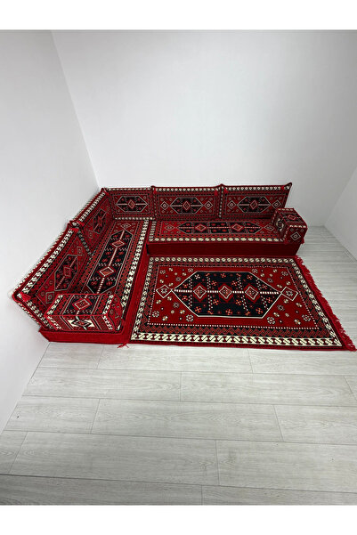 BAKIRÖZÜ HOME Şark Köşesi Takımı Sedir Modeli 10 Parça (20 CM MİNDER KALINLIĞI)