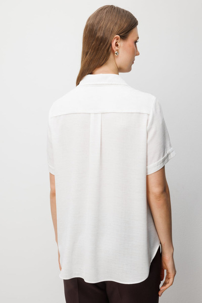 Ekol Fabric Patterned Short Sleeve Shirt