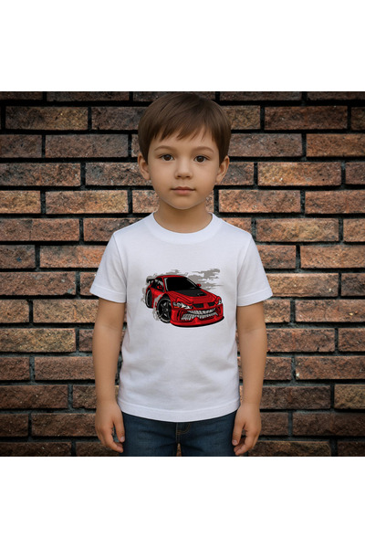 CXO Craft Children's T-Shirt With Print, CAR, Cotton