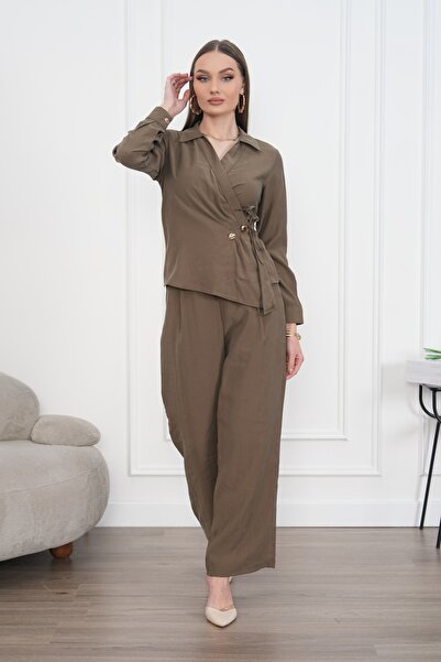 Chago Дамска блуза с дълъг ръкав и детайли с копчета CHG26051