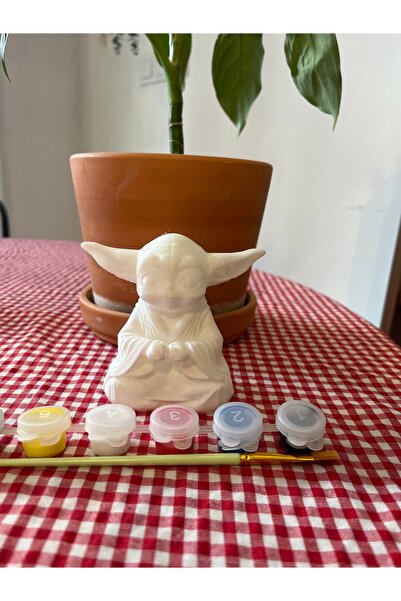 Home 10 cm 3D Boyanabilir Sevimli Galaksi Bebeği Figür Seti - Hobi Boyama Kiti