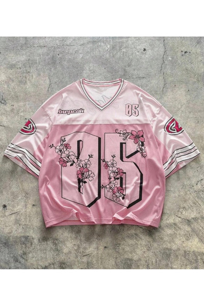 Gofeel Flower Sakura 05 Detail Unisex Oversize T-Shirt Forma