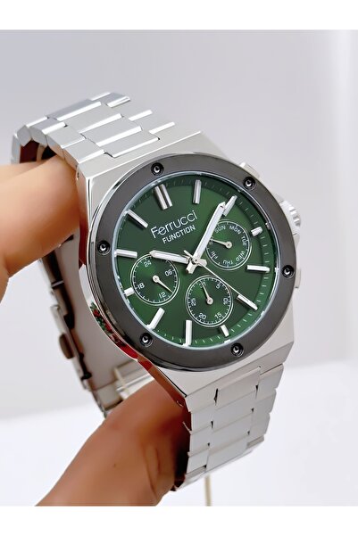 Ferrucci ساعة يد رجالية مع وظيفة الحبل الفولاذي 3 ATM مقاومة للماء ضمان لمدة ...